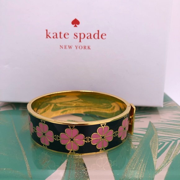Kate spade floral enamel bangle bracelet - Picture 2 of 8